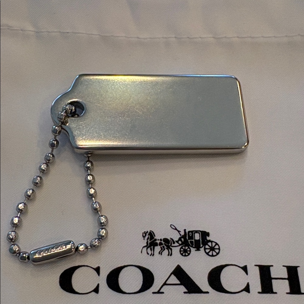 Coach Silver Metal Hangtag EUC - Picture 4 of 6